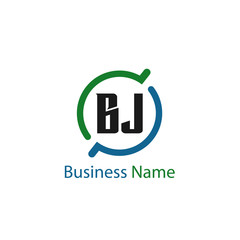 Initial Letter BJ Logo Template Design