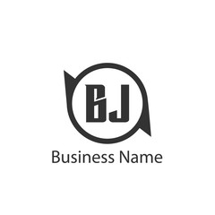 Initial Letter BJ Logo Template Design
