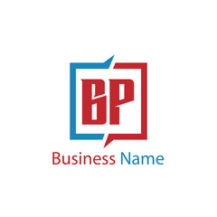 Obraz premium Initial Letter BP Logo Template Design