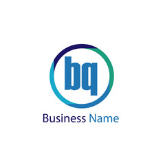Initial Letter BQ Logo Template Design
