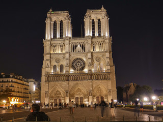 Fototapeta na wymiar Paris, France, 27th August 2018, Notre Dame de Paris Cathedral