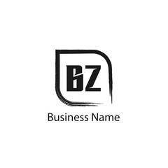 Obraz premium Initial Letter BZ Logo Template Design