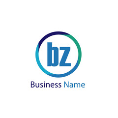 Initial Letter BZ Logo Template Design
