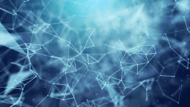 64. Blue Modern low poly abstract halftone triangular Geometrical futuristic polygonal shape.Triangular pattern Network Connections Soft Clean Corporate Business Presentation Seamless Loop Background