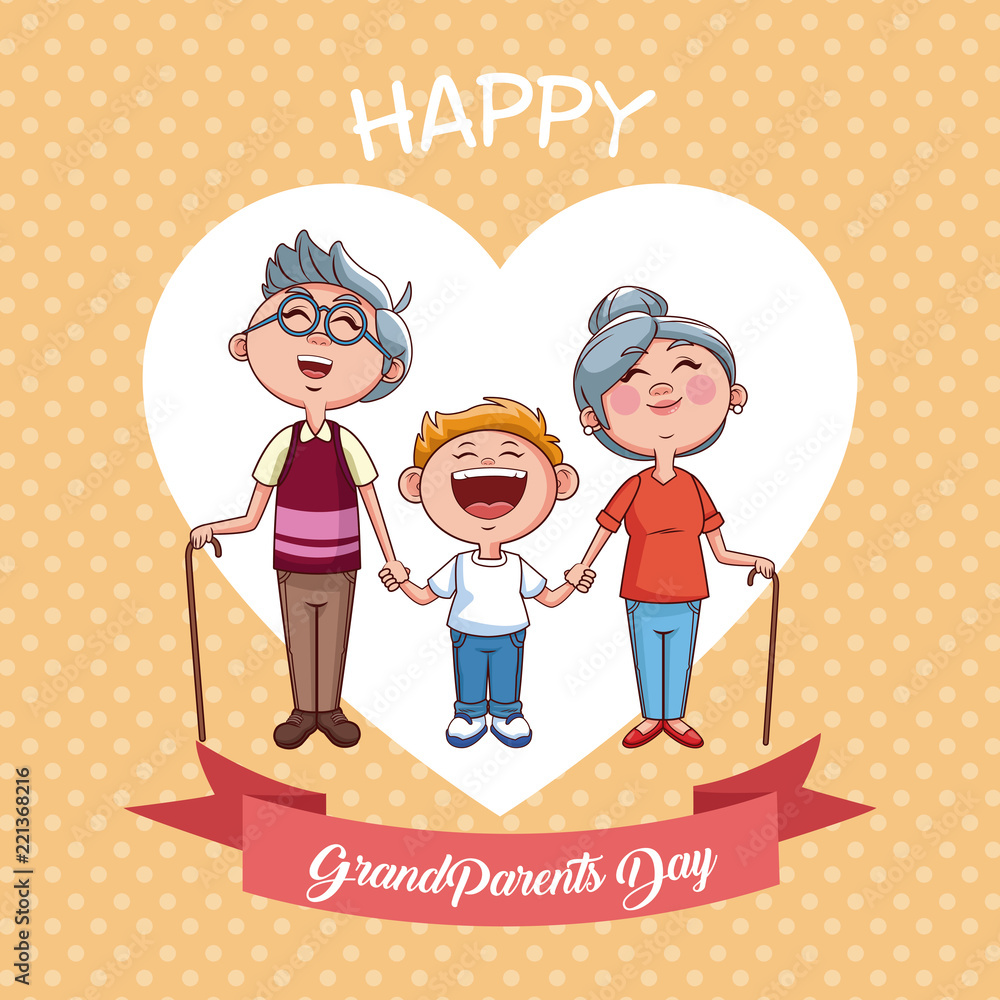 Poster happy grandparents day