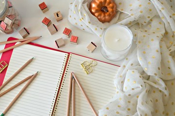 Naklejka premium Journal Candle