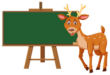 A giraffe and blackboard template