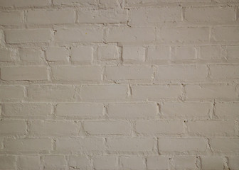 Old cream colored brick whitewash texture background room for text