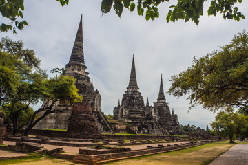 Wat Phra Si Sanphet , Ayutthaya Thailand - ancient city and historical place