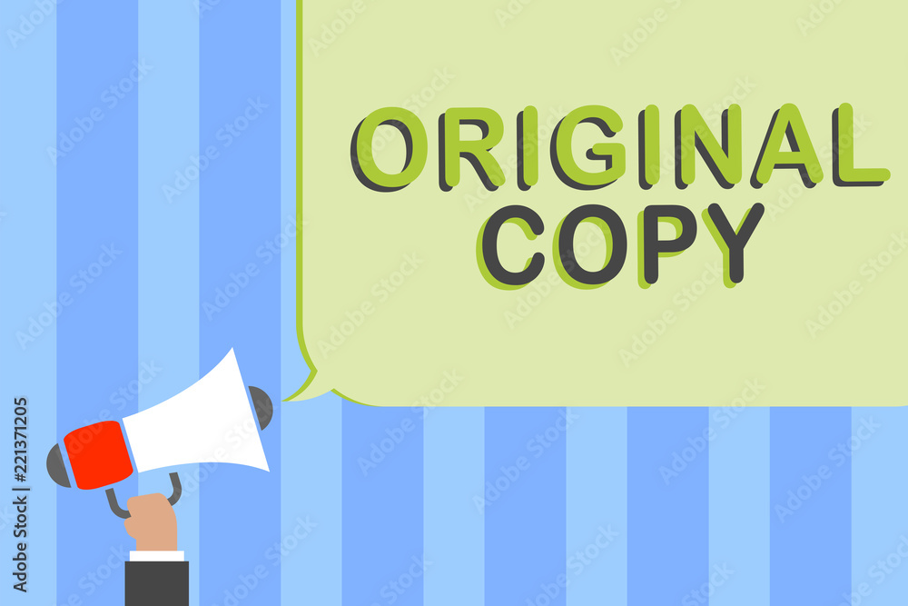 Aufkleber writing note showing original copy. business photo showcasing main script unprinted branded patented