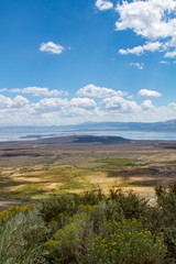 Vista Point Above Mono Lake on a Cloudy Day, Eastern Sierra, California