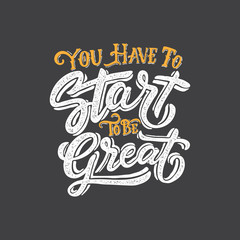 Obraz premium Typography / Hand lettering Quotes 