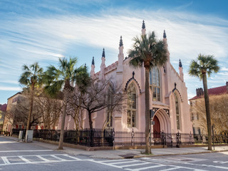 Fototapeta na wymiar French Huguenot Church in Charleston, South Carolina