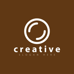 Circle Lens Logo Vector Template