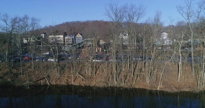 Pedestal Up From Muscoot Reservoir to Katonah in Westchester County