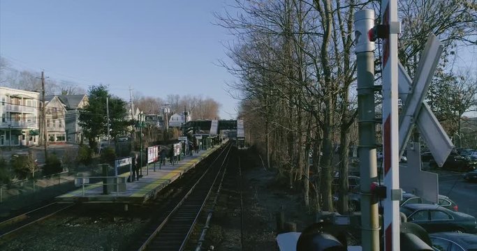 Panning Shot of Katonah Railroad Station