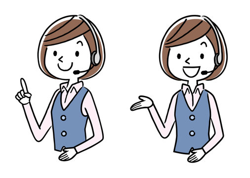 イラスト素材 コールセンター オペレーターの女性 Stock ベクター Adobe Stock イラスト素材 コールセンター オペレーターの女性 Stock ベクター Adobe Stock