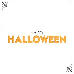 Happy Halloween greeting Design. papercut, 3D style. Sign, Banner, Poster, Background