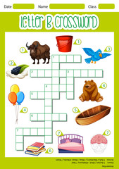 The Letter B Crossword © blueringmedia
