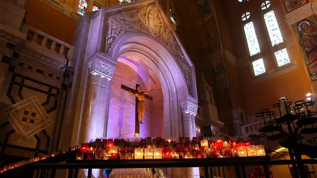 Chapel of the Basilica Saint Therese of Lisieux, Normandy France