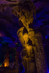  Beautiful view in the stalactite cave