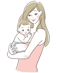 赤ちゃんと母親