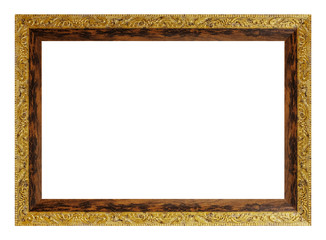 brown and golden frame