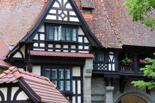 Detail of Wood Frame House