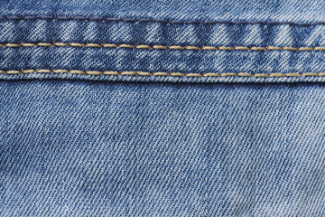 Blue jeans background. jeans texture. close up