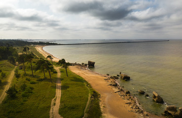 Military fortress ruins , Liepaja, Latvia.