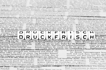 Obraz premium Druckfrische Zeitung