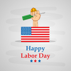 Illustration of USA Labor Day background