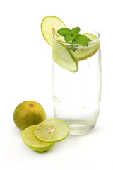 Fresh lemon juice cool drink