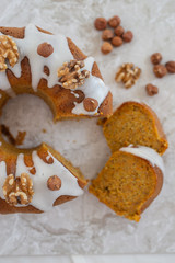 Karotten Nuss Napfkuchen 