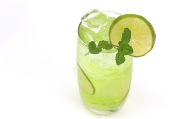 Fresh lemon juice cool drink