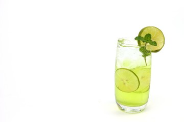 Fresh lemon juice cool drink