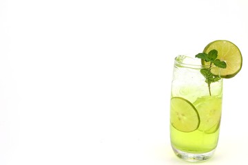 Fresh lemon juice cool drink