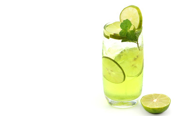 Fresh lemon juice cool drink