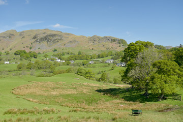 Lingmoor Fell above Little Langdale in Lake District