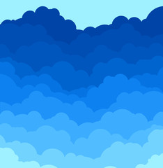 Background with clouds. 