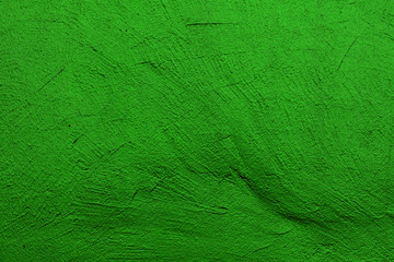 Grüne verputze Wand