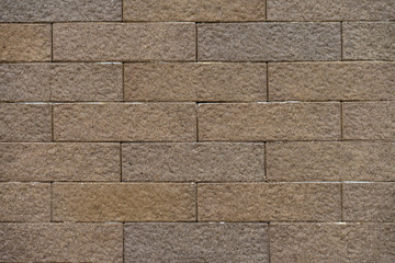 The surface of the bric wall