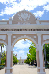 Arco de Triunfo, a triumphal arch in Cienfuegos,  CUBA