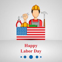 Illustration of USA Labor Day background