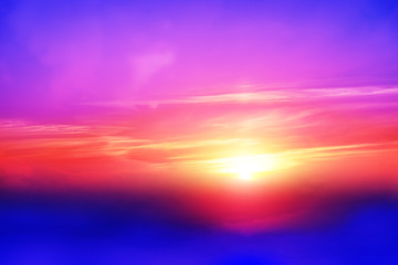 Sunset at the sea