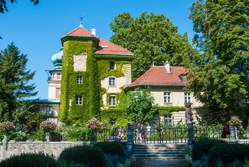 Lancut, Poland- September 01, 2017: View of the Lubomirski Castle.