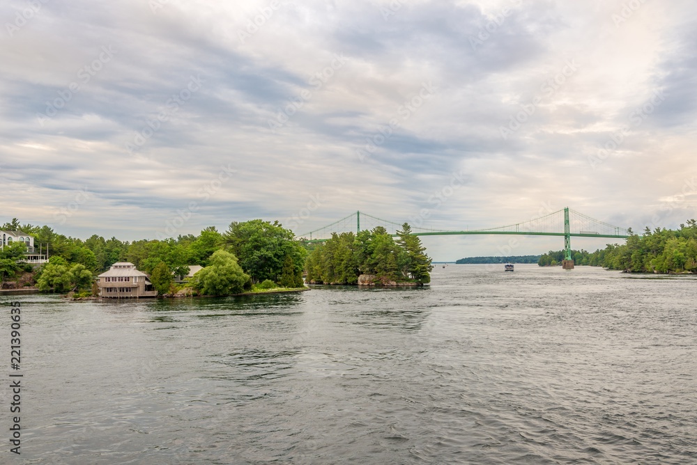 Canvas Prints Bridge Thousand Islands over the Saint Lawrence river in Canada