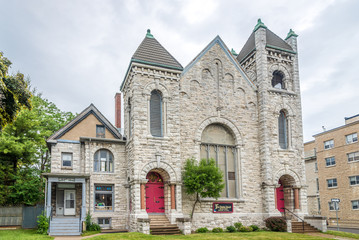 Fototapeta na wymiar View at the First Baptist church in Kingston - Canada