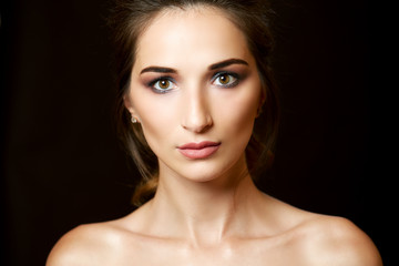 close up portrait of a beautiful woman