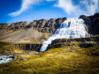 Dynjandi waterfall in Iceland
